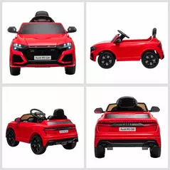 HOMCOM Audi RS Q8 Licensed Electric Car for Kids, 6V Kids' Electric Ride on with Remote Control, 7Ah Big Battery, Lights Bluetooth, Music USB, for 3-5 Years Old, Red - 8