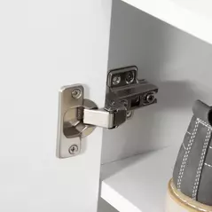 HOMCOM Modern Shoe Cabinet Storage Organizer with Doors and Shelves for Hallway & Entryway, 60L x 30W x 92Hcm, White - 9