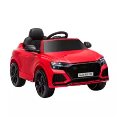 HOMCOM Audi RS Q8 Licensed Electric Car for Kids, 6V Kids' Electric Ride on with Remote Control, 7Ah Big Battery, Lights Bluetooth, Music USB, for 3-5 Years Old, Red - 1