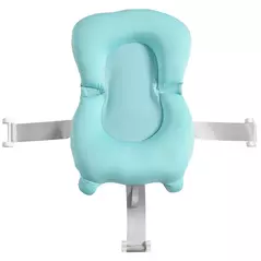 HOMCOM Baby Bath Tub for Toddler Kids Infant Ergonomic Foldable Secure Non-Slip Portable with Baby Cushion for 0-3 Years Green - 8