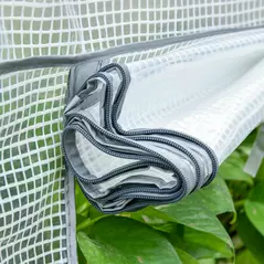 Outsunny 4 Tiers Mini Portable Greenhouse Compact Plant Grow Shed Metal Frame PE Cover 160H x 70L x 50Wcm - 9