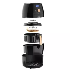 HOMCOM 5.5L 1700W Air Fryer, with Digital Display, 80-200℃ Temperature - 9