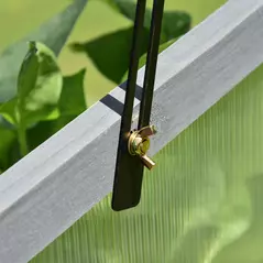 Outsunny Wooden Cold Frame, Small Polycarbonate Greenhouse for Plants with Openable & Tilted Top Cover, Grey, 100 x 65 x 40cm - 8