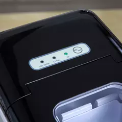 HOMCOM Ice Maker Machine Countertop, 9 Ice Cubes in 8 Mins, 12KG in 24Hrs, Self-Cleaning Portable Ice Cube Maker w/ Adjustable Ice Size, Ice Scoop, Basket, Stainless Steel, No Plumbing Required, Black - 9