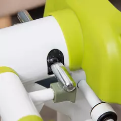 HOMCOM Portable Mini Stepper, Steppers for Exercise Workout with LCD Display Monitor, Anti-skid Foot Pedals for Home Gym Office, Yellow - 9