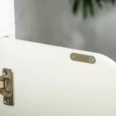 HOMCOM 6-Tier Tall Bookcase, Bookshelf with 4 Open Shelves and Double Door Storage Cabinet, Freestanding Display Rack for Living Room, Bedroom, Home Office, Study, 59 x 29 x 180cm, White - 8