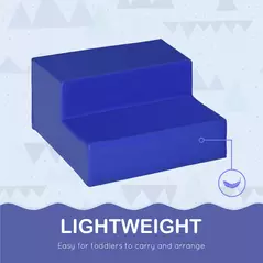 HOMCOM Soft Play 4-piece Climb and Crawl Foam Toddler Stairs and Ramp Colorful Children's Educational Software Activity Toys for Baby Preschooler - 5