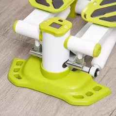 HOMCOM Portable Mini Stepper, Steppers for Exercise Workout with LCD Display Monitor, Anti-skid Foot Pedals for Home Gym Office, Yellow - 8