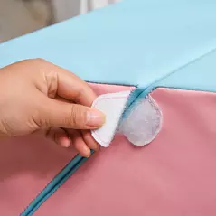 HOMCOM 2-piece Soft Play Set, Baby Foam Climber Block for Toddler 1-3 Years, Pink Blue - 9