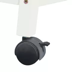 PawHut Wooden Rabbit Hutch Indoor with Wheels, Openable Roof, 91.5 x 53.3 x 73 cm, Grey - 9