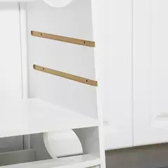 HOMCOM Toddler Step Stool Kids Adjustable Standing Tower with Safety Rail for Kitchen Counter White - 8