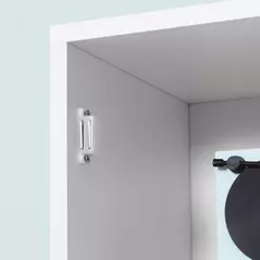 kleankin Tall Bathroom Storage Cabinet with Mirror, Freestanding Floor Cabinet Tallboy Unit with Adjustable Shelves, White - 9