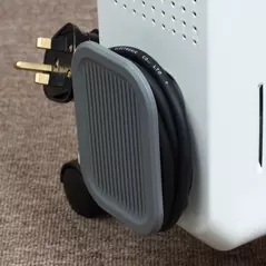 HOMCOM 1500W Oil Filled Radiator, Portable Electric Heater with 3 Heat Settings, Safety Cut-Off and Wheels, White - 8