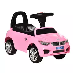 HOMCOM Ride on Car Baby Toddler Walker Foot to Floor Sliding Car Slider, Pink - 1