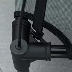 PawHut Raised Dog Bed Waterproof Elevated Pet Cot with Breathable Mesh UV Protection Canopy Grey, for Small Dogs, 61 x 46 x 62cm - 9