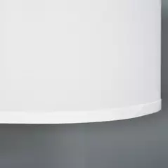 HOMCOM Floor Lamp, Modern Standing Lamp with Linen Lampshade, Round Base for Living Room, Bedroom, Dining Room, 153cm, Gold and White - 8