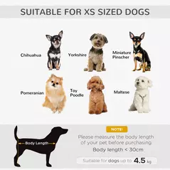 PawHut Dog Sofa Bed Pet Chair Couch with Water Resistant Fabric, Kitten Lounge with Soft Cushion, Wooden Frame for Mini Size Dogs - Grey - 7