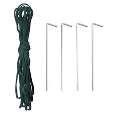 Outsunny Walk-in Polytunnel Greenhouse, Outdoor Garden Tunnel Greenhouse Tent with Zipped Roll-Up Door and 8 Mesh Windows, 6 x 3M - 8