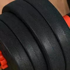 HOMCOM 25kg 2 IN 1 Adjustable Dumbbells Weight Set, Dumbbell Hand Weight Barbell for Body Fitness, Lifting Training for Home, Office, Gym, Black - 8