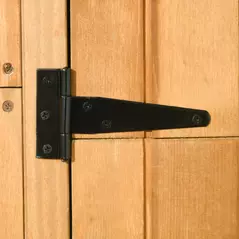 Outsunny Garden Shed Wood Outdoor Garden Tool Storage Unit with 3 Detachable Shelves, 77 x 54.2 x 179cm,  Brown - 8