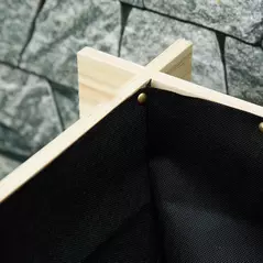 Outsunny 117cm x 100cm x 54cm 3 Tier Raised Garden Bed 376L Fir Wood Elevated Planter Flower Box with 9 Grow Grids and Non-woven Fabric for Vegetables, Flower, Herb Outdoor Indoor Use - 7