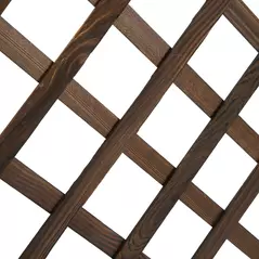 Outsunny Garden Planter with Trellis, 45L Raised Bed for Climbing Plants, Vines, Flowers, Outdoor Planter Box for Patio, 72.5 x 31.5 x 149.5 cm, Carbonised Finish - 9