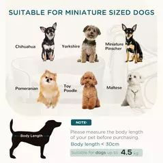 PawHut Dog Sofa Pet Chair, Kitten Bed Couch w/ Wooden Frame, Removable Cushion - Silver-Tone and Grey - 4