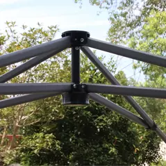 Outsunny 3 x 3(M) Pop Up Gazebo, UPF 50+ Foldable Canopy Tent with Wheeled Carrybag, 4 Leg Weight Bags, Height Adjustable Marquee Shelter 1 person easy setup for Outdoor Garden Patio Party, White - 9