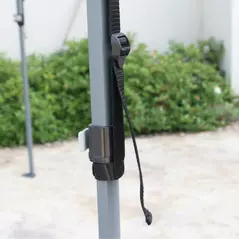 Outsunny 3 x 3(M) Pop Up Gazebo, UPF 50+ Foldable Canopy Tent with Wheeled Carrybag, 4 Leg Weight Bags, Height Adjustable Marquee Shelter 1 person easy setup for Outdoor Garden Patio Party, Blue - 9