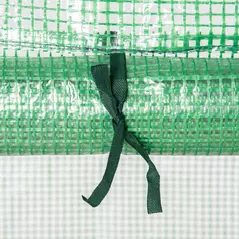 Outsunny 4 Tier Mini Greenhouse, Portable Compact Green House with Steel Frame, PE Cover, Roll-up Door, 70 x 50 x 160 cm, Green - 9