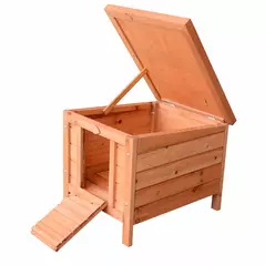 PawHut 20" Wooden Guinea Pigs Hutches-Fir Wood - 5