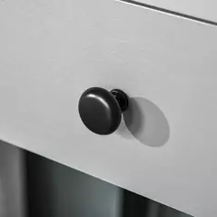 HOMCOM Dressing Table Set with Mirror and Stool, Vanity Makeup Table with 3 Drawers and Open Shelves for Bedroom, Living Room, Grey - 8