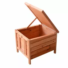 PawHut 20" Wooden Guinea Pigs Hutches-Fir Wood - 6