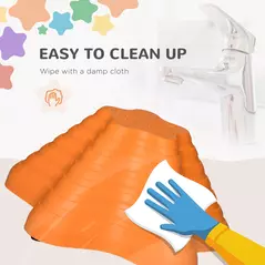 Outsunny 11-Piece Kids Stepping Stones, Starfish Style Non-slip Obstacle Course, Stackable Balance Blocks Garden Toys, Encourage Toddler Sensory Toys Indoor Outdoor - Multicoloured - 8