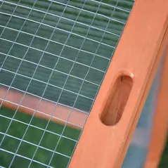 Pawhut 2 Floor Wooden Guinea Pigs Hutches House Bunny Coop Outdoor Garden Backyard, 158L x 58W x 68H cm - 5