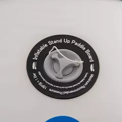 Outsunny 10.6' x 32" x 6" Inflatable Stand Up Paddle Board, Non-Slip & Ultra-Light Deck with ISUP Accessories, Adj Paddle, Pump, Backpack Bag, and Three Bottom Fins, for Youth Adults Beginner - 8