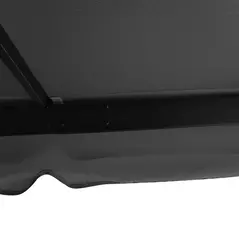 Outsunny 3 x 3(m) Patio Gazebo Canopy Garden Pavilion Tent Shelter Marquee with 2 Tier Water Repellent Roof, Mosquito Netting and Curtains, Aluminium Frame, Dark Grey - 8