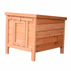 PawHut 20" Wooden Guinea Pigs Hutches-Fir Wood - 7