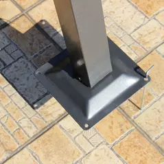 Outsunny 3.5M X 3.5M Metal Pergola Gazebo Awning Retractable Canopy Outdoor Garden Sun Shade Shelter Marquee Party BBQ, Grey - 7