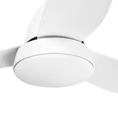 HOMCOM Reversible Ceiling Fan with Light, 3 Blades Indoor Modern Mount White LED Lighting Fan with Remote Controller, for Bedroom, Living Room, White - 9