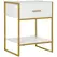 HOMCOM Modern Bedside Table - White - 1