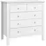HOMCOM 5 Drawer Dresser for Bedroom, Modern Chest of Drawers, Wide Storage Unit for Living Room, Hallway, Closet, White - 1