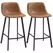 HOMCM Kitchen Stools Set of 2, 97cm Sitting Height with Integrated stable structure, Brown - 1