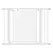PawHut Pet Safety Gate, for Doorways, Staircases, Hallways, with Extensions Kit, 75-103cm - White - 1