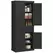 HOMCOM Freestanding Multi-Storage Kitchen Cabinet - Black - 1