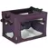 PawHut 60cm Pet Carrier, with Cushion, for Miniature Dogs - Purple - 1