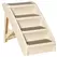PawHut Foldable Four-Step Pet Stairs, for Cats, Small Miniature Dogs, with Non-Slip Mats 62 x 38 x 49.5cm - Beige - 1