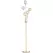 HOMCOM Crystal Floor Lamps for Living Room Bedroom with 5 Light, Modern Upright Standing Lamp, 34x25x156cm, Gold Tone - 1