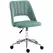 Vinsetto Mid Back Office Chair Velvet Fabric Swivel Scallop Shape Computer Desk Chair for Home Study Bedroom Green - 1