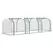 Outsunny PVC Tunnel Greenhouse Green Grow House Steel Frame for Garden Backyard with Zipper Doors 295x100x80 cm, Clear - 1